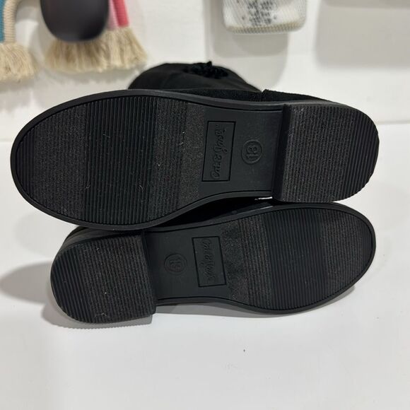 Cat & Jack Black Knee-High Boots NWOT - Picture 5 of 6